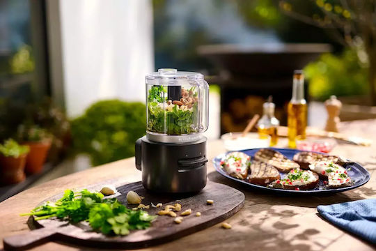 Kitchenaid Μπλέντερ με Πλαστική Κανάτα 1.19 lt 12V Γκρι 5KFCR500BM