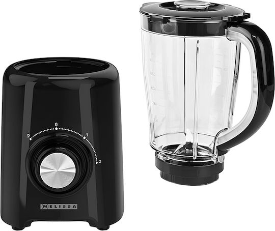 Melissa Kitchen Blender 1.5 L Plastic Bowl 2 Speeds Pulse Function 800 W Black