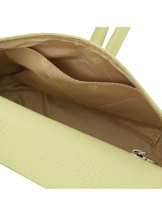 Δερμάτινο Γυναικείο Clutch Lime