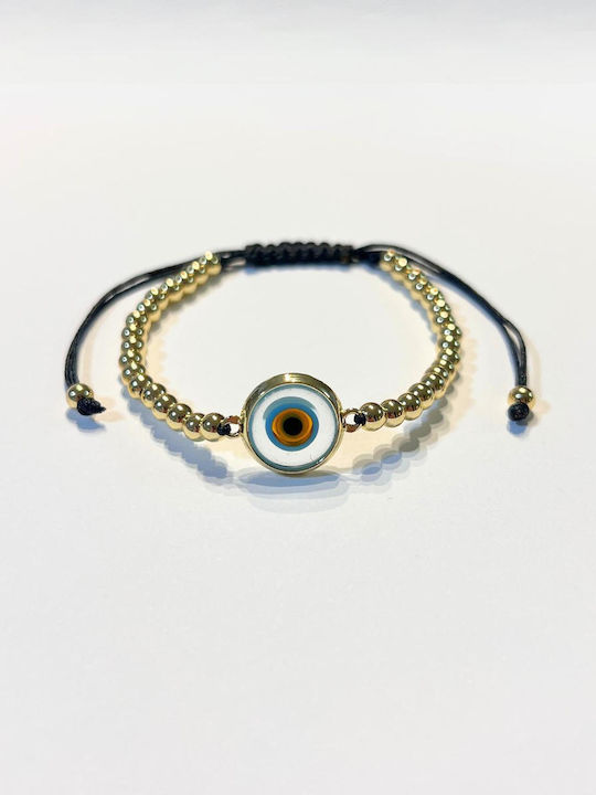 Damentaschenarmband Makramee mit Auge-Design aus Kabel 13cm