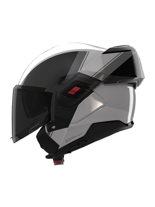 Nolan N120-1 Verniciatura Speciale 356 Pearl/Black/Grey Каска за мотор Флип ъп ECE 22.06 1670гр с Sunvisor
