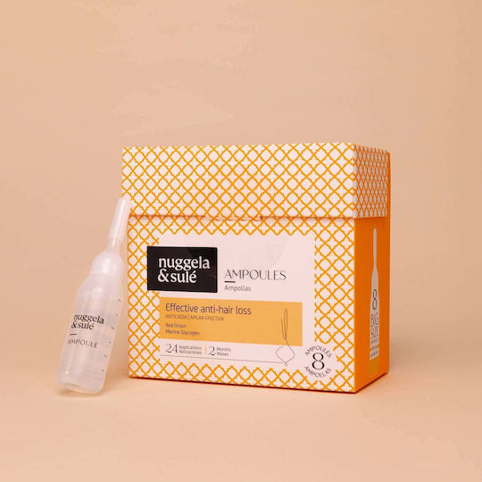 Nuggela & Sule Effective Anti Hair Loss Hair Ampoules Against Hair Loss for Men 8x10ml