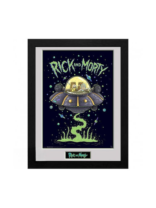 Gbeye Rick Morty Print Înramat Navă 30x40