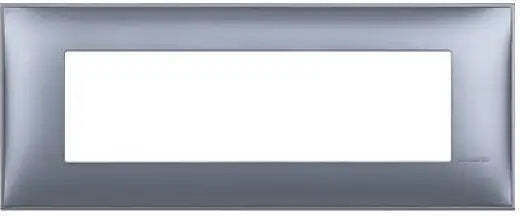 7-module Frame Classia Legrand Blue Metallic