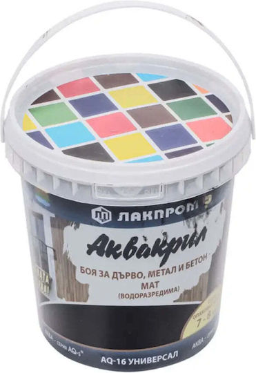 Akvakril Aq-16 Farbe Holz Metall Beton Schwarz