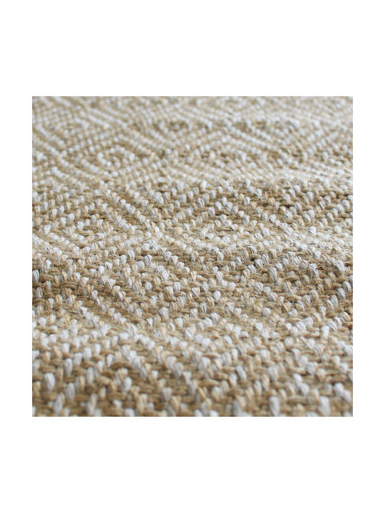 Ravelia Χαλί Ορθογώνιο από Γιούτα Πορτοκαλί 60x90cm