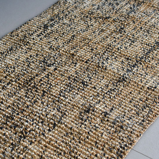 Ravelia Rectangular Jute Beige Rug 60x90cm