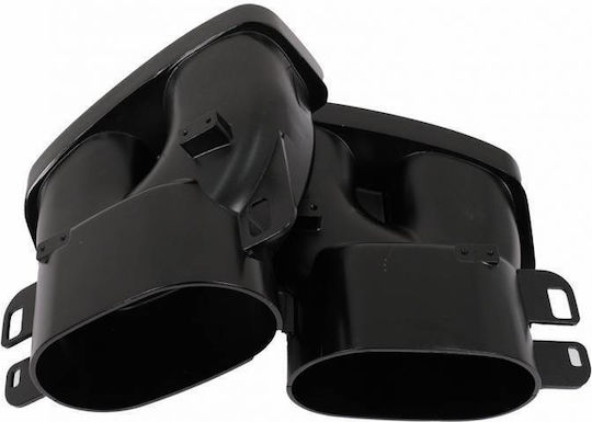 Diffuser Πίσω Προφυλακτήρα Mercedes-benz C-class W205 14-20 Sedan Brabus Look Μαύρες Μπούκες Mercedes Benz Cαrνεr