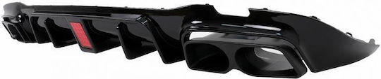 Diffuser Πίσω Προφυλακτήρα Mercedes-benz E-class W213 16-19 Amg Line Προφυλακτήρα Μαύρο Brabus Look Μαύρες Μπούκες Mercedes Benz Cαrνεr