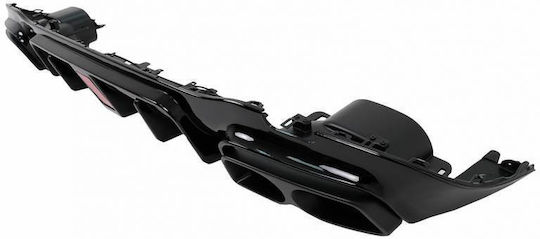 Diffuser Πίσω Προφυλακτήρα Mercedes-benz E-class W213 16-19 Amg Line Προφυλακτήρα Μαύρο Brabus Look Μαύρες Μπούκες Mercedes Benz Cαrνεr