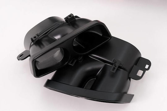 Diffuser Πίσω Προφυλακτήρα Mercedes-benz E-class W213 16-19 Amg Line Προφυλακτήρα Μαύρο Brabus Look Μαύρες Μπούκες Mercedes Benz Cαrνεr