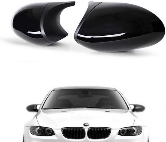 Καπάκια Καθρεφτών Bmw 1 E87 E81 E82 E88 3 E90 E91 05-08 E92 E93 06-10 M3/m4 Look Μαύρο Γυαλιστερό & Ματ 2 Τεμάχια Bmw Cαrνεr