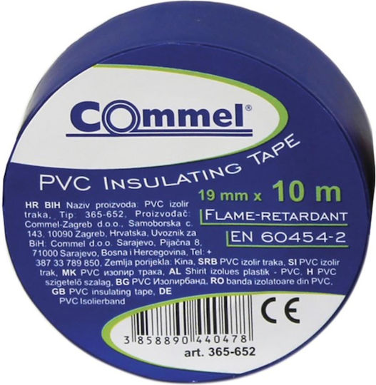 Insulation Tape 19mm Blue 10m Commel