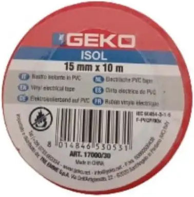 Insulation Tape 10m 15mm Red