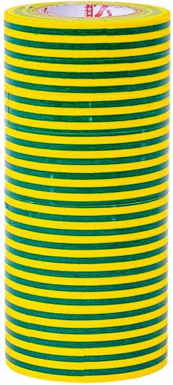 Set 10 Rolls Insulating Tape 16mm X 20m Two Colors Pvc Rubber Adhesive