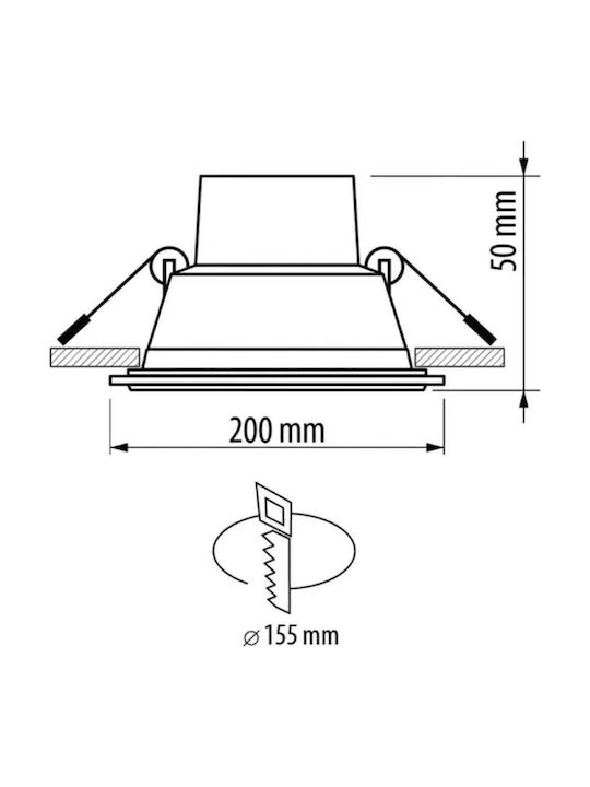 Ultralux LED Панел 18W с Неутрално Бяло Осветление 4200K