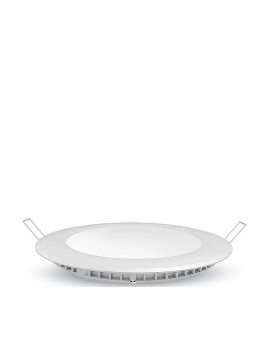 D-IL Panou LED Rotund 6W cu Lumină Albă Rece 6500K 118 cm