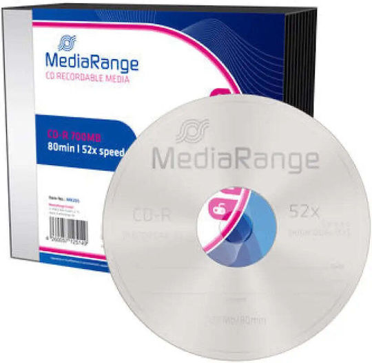 MediaRange CD-R 700MB Slimcase 10 Stück