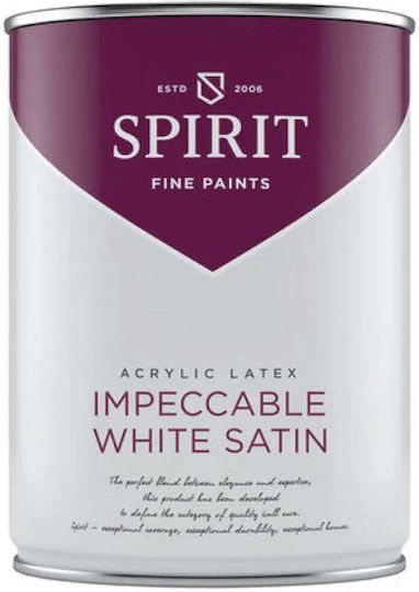 Безупречна Бяла Сатен Латексова Боя Spirit