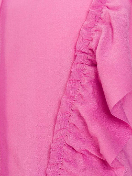 Langärmeliges Damenhemden Rosa