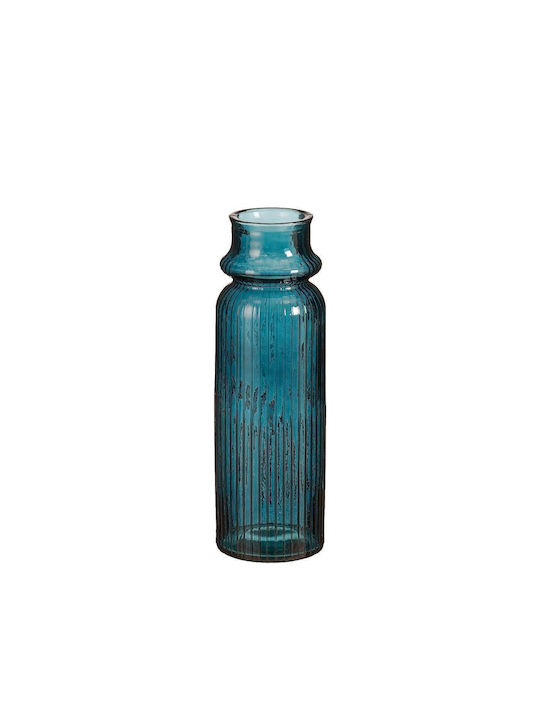 Decorative Vase Glass Turquoise