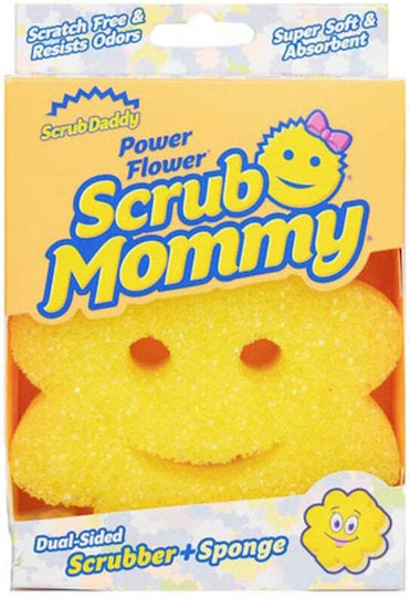 Кухненска Гъба Scrub Mommy Flower Жълта Scrub Daddy