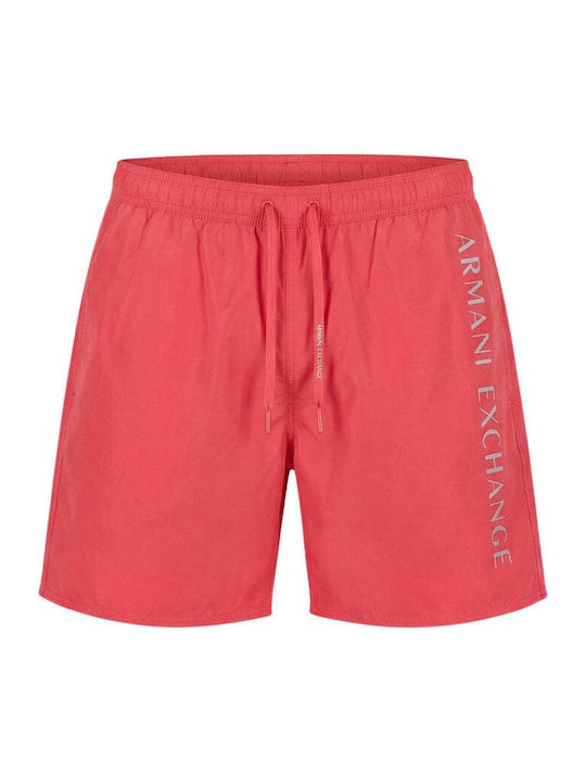 Armani Exchange Мъжки Бански Плувни Шорти Червени