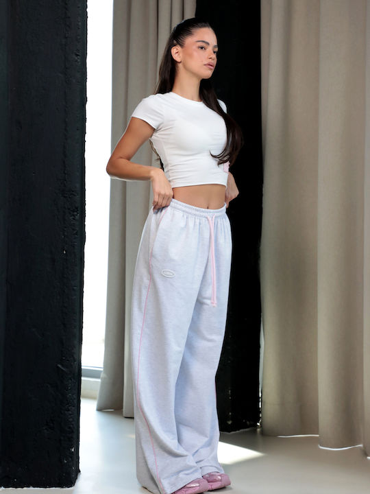 Pantaloni Largi Dama Gri