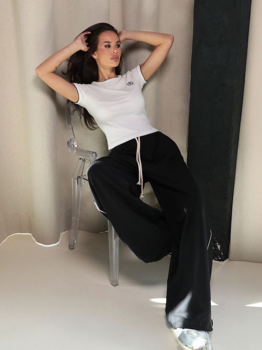 Pantaloni Largi Dama Negri