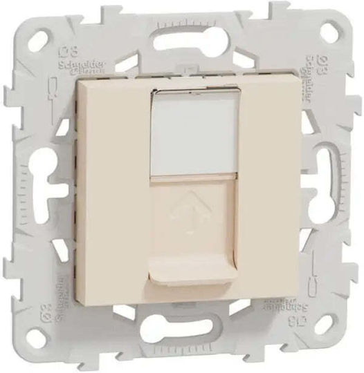 Гнездо RJ45 2 Модула Слонова Кост Unica Nu541144