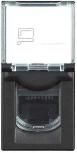 Rj45 Stp Cat 6a Socket 1 Module Classia Legrand Black