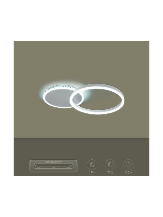 kelvo Venom Ceiling Light 60cm White with Integrated LED