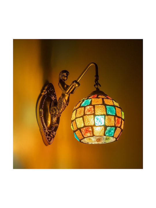 GloboStar Mermaid Φωτιστικό Τοίχου Μπρούτζινο 30x27εκ. GloboStar Mermaid Φωτιστικό Τοίχου Μπρούτζινο 30x27εκ.