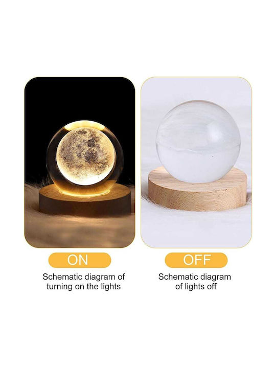 Lămpi Decorative Pentru Masă Lampă Glob De Cristal 3x3cm