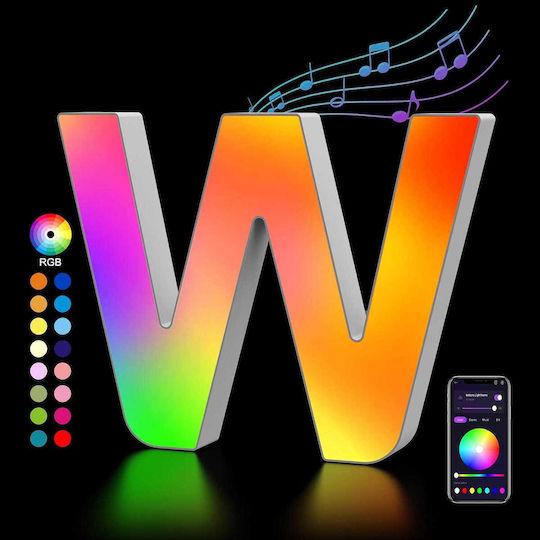 Lămpi Decorative Pentru Masă Luminoase RGB Scrisoare