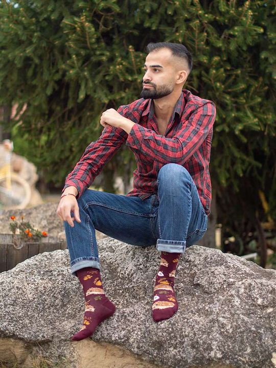 Pirin Hill Burgundische Socken