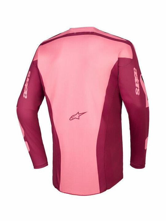 Alpinestars Μπλούζα Off-road Racer Riway Κόκκινα Pink Polyester