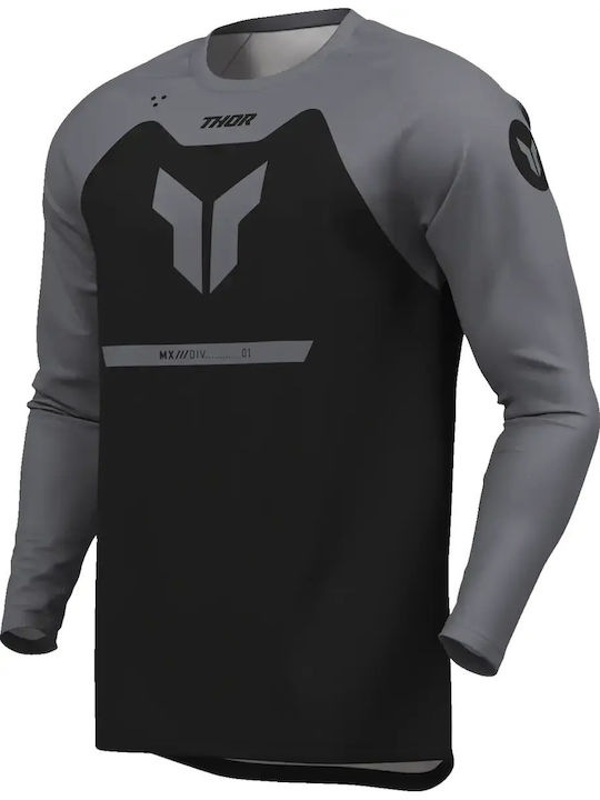 Thor Μπλούζα Menace Racewear Ridemode Black Γκρί Μαύρα Polyester