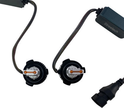 Led Λάμπες 9006 Hb4 Streetech Μοντέλο Stn2 Μεσαία Ή Μεγάλα Φώτα 150 000 Lux 45 Watt Canbus 6000k 1500% Πιό Έντονη Φωτεινότητα 2τμχ