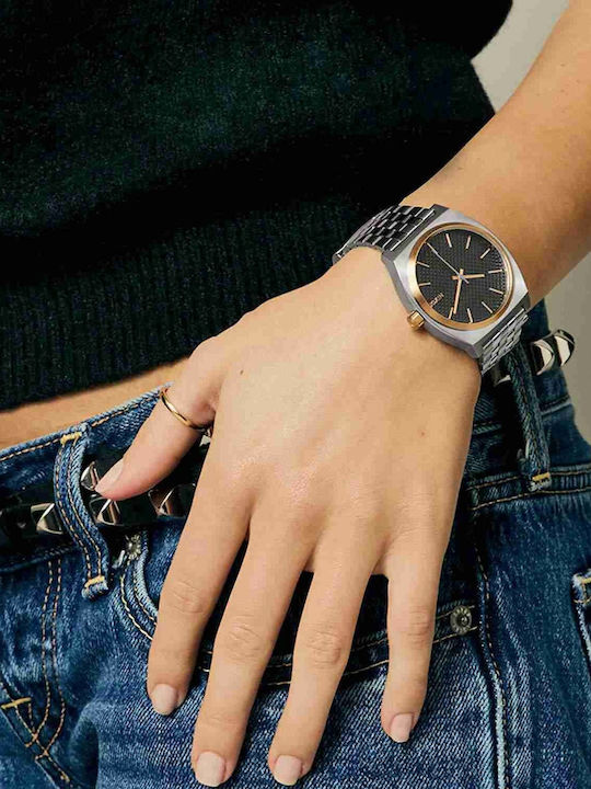 Nixon Time Teller Ρολόι Μπαταρίας με Μεταλλικό Μπρασελέ Nixon Time Teller Ρολόι Μπαταρίας με Μεταλλικό Μπρασελέ
