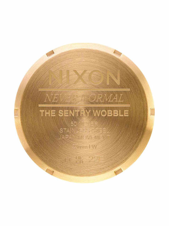 Nixon Women's Watch 42mm Battery with Gold Metal Bracelet