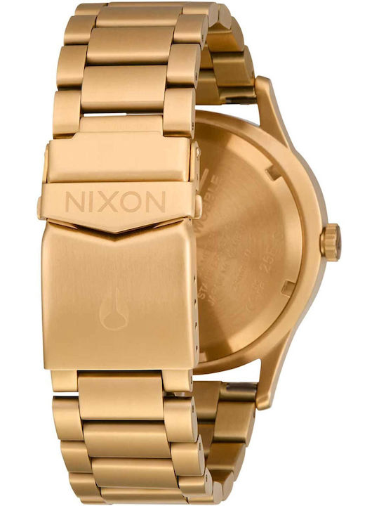 Nixon Women's Watch 42mm Battery with Gold Metal Bracelet