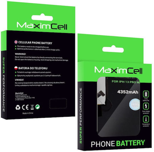 Maximcell Kompatible Ersatzbatterie 4352mAh für iPhone 13 Pro Max