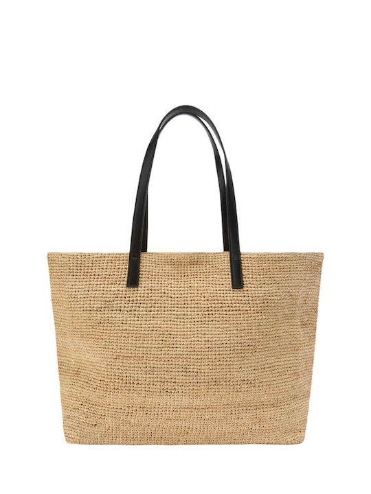 MC2 Raffia City Wicker Beach Bag Beige
