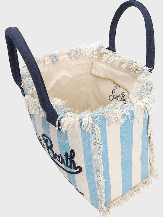 MC2 Vanity Beach Bag Made of Canvas Light Blue