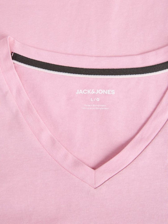 Jack & Jones Kurzarm T-Shirt Rosa Jack & Jones Kurzarm T-Shirt Rosa