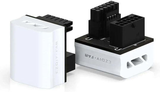Ezdiy-fab 12vhpwr 600w Grafikkarten-Adapter Rvs 180° Weiß
