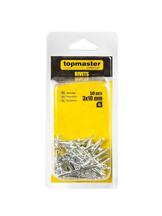 Rivets 3.0x10mm 50pcs Tmp