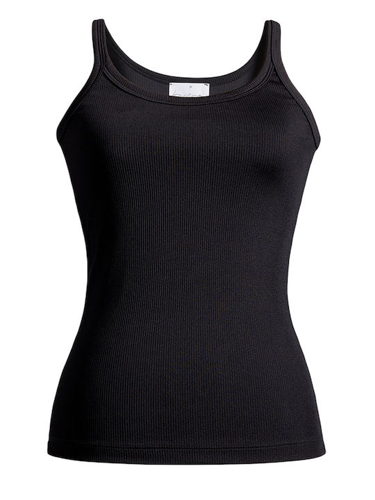 Damen Bluse Ärmellose Schwarze