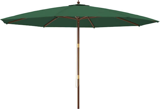Umbrelă De podea Rotundă De lemn Verde D4m 363176